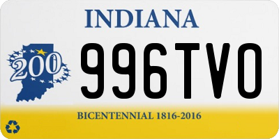 IN license plate 996TVO