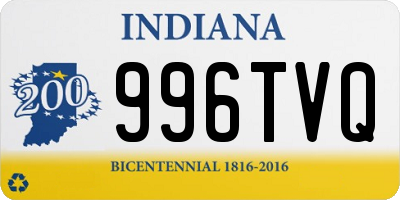 IN license plate 996TVQ