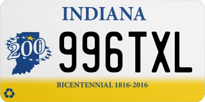 IN license plate 996TXL