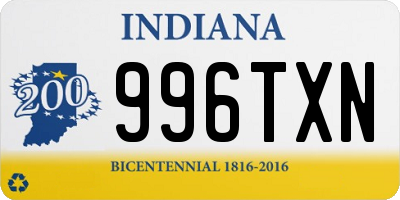 IN license plate 996TXN