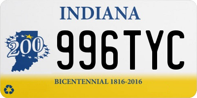 IN license plate 996TYC