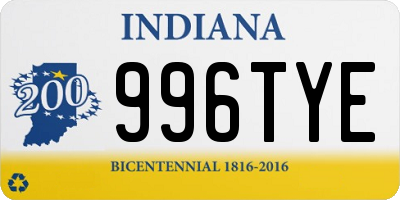 IN license plate 996TYE