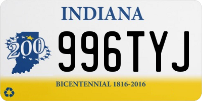 IN license plate 996TYJ