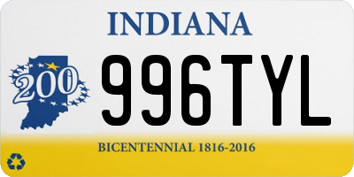 IN license plate 996TYL