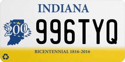 IN license plate 996TYQ