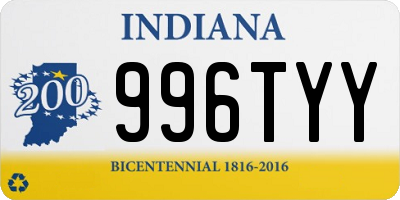 IN license plate 996TYY