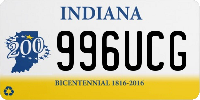 IN license plate 996UCG