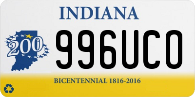 IN license plate 996UCO