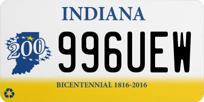 IN license plate 996UEW