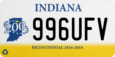 IN license plate 996UFV