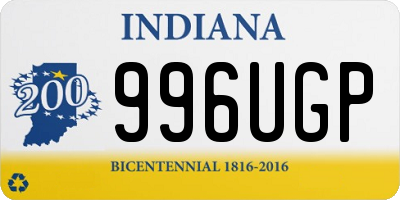 IN license plate 996UGP
