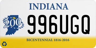 IN license plate 996UGQ