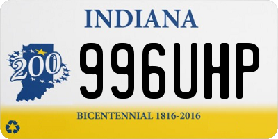 IN license plate 996UHP