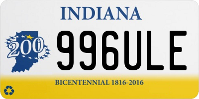 IN license plate 996ULE