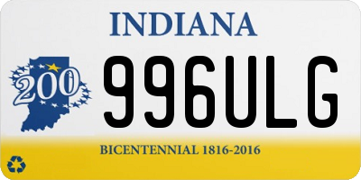 IN license plate 996ULG