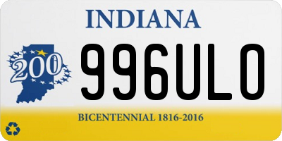 IN license plate 996ULO