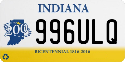 IN license plate 996ULQ