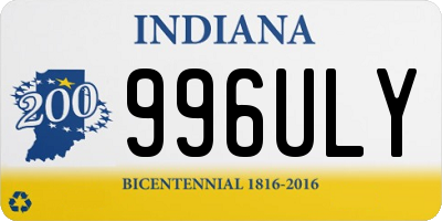 IN license plate 996ULY