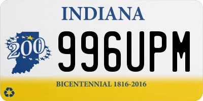 IN license plate 996UPM