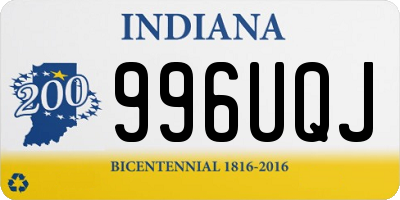 IN license plate 996UQJ