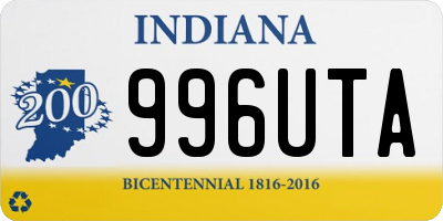 IN license plate 996UTA
