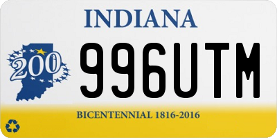 IN license plate 996UTM