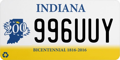 IN license plate 996UUY