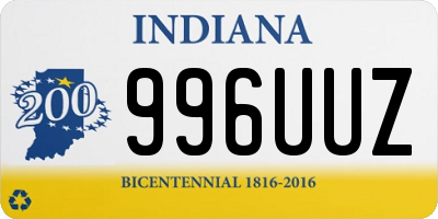 IN license plate 996UUZ