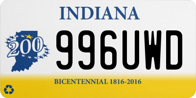 IN license plate 996UWD