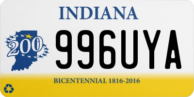 IN license plate 996UYA