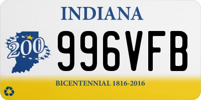 IN license plate 996VFB