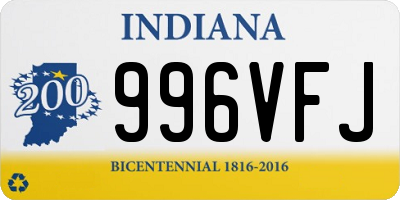 IN license plate 996VFJ