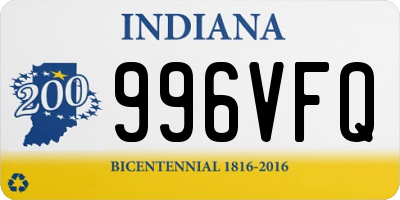 IN license plate 996VFQ