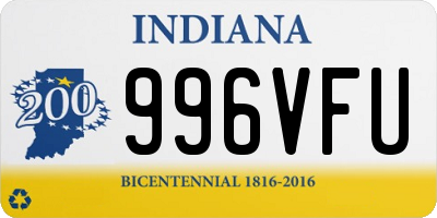 IN license plate 996VFU