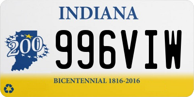 IN license plate 996VIW