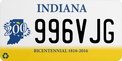 IN license plate 996VJG