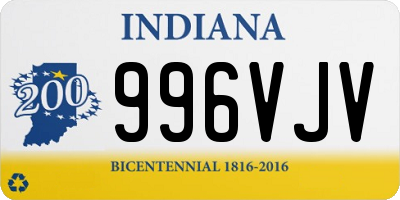 IN license plate 996VJV