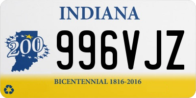 IN license plate 996VJZ