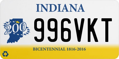 IN license plate 996VKT