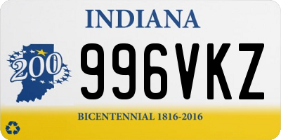 IN license plate 996VKZ