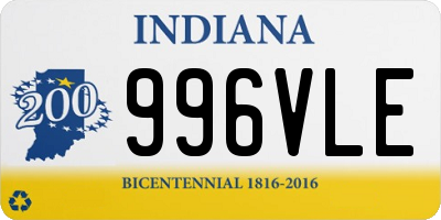 IN license plate 996VLE