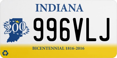 IN license plate 996VLJ