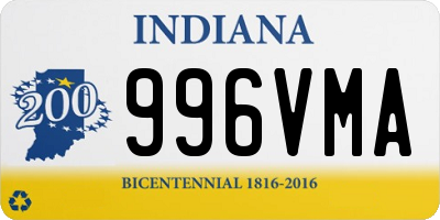 IN license plate 996VMA