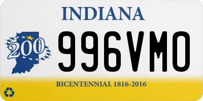 IN license plate 996VMO