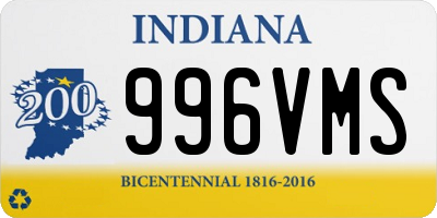 IN license plate 996VMS