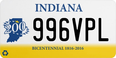 IN license plate 996VPL