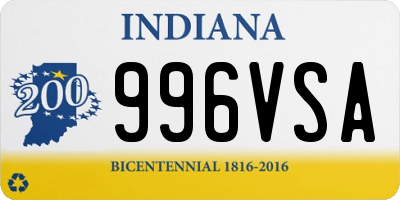 IN license plate 996VSA