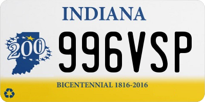 IN license plate 996VSP