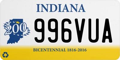 IN license plate 996VUA