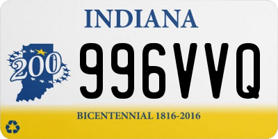 IN license plate 996VVQ